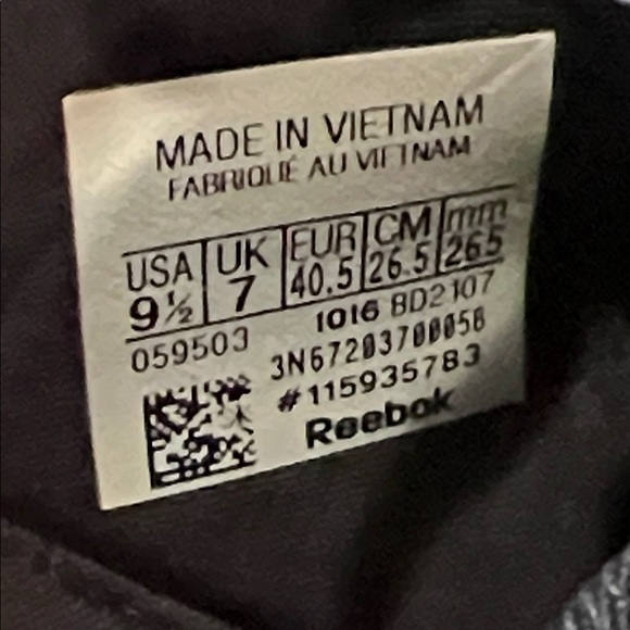 Reebok Black and White Women’s Sneakers Size 9.5 Athletic Comfy - Picture 12 of 13